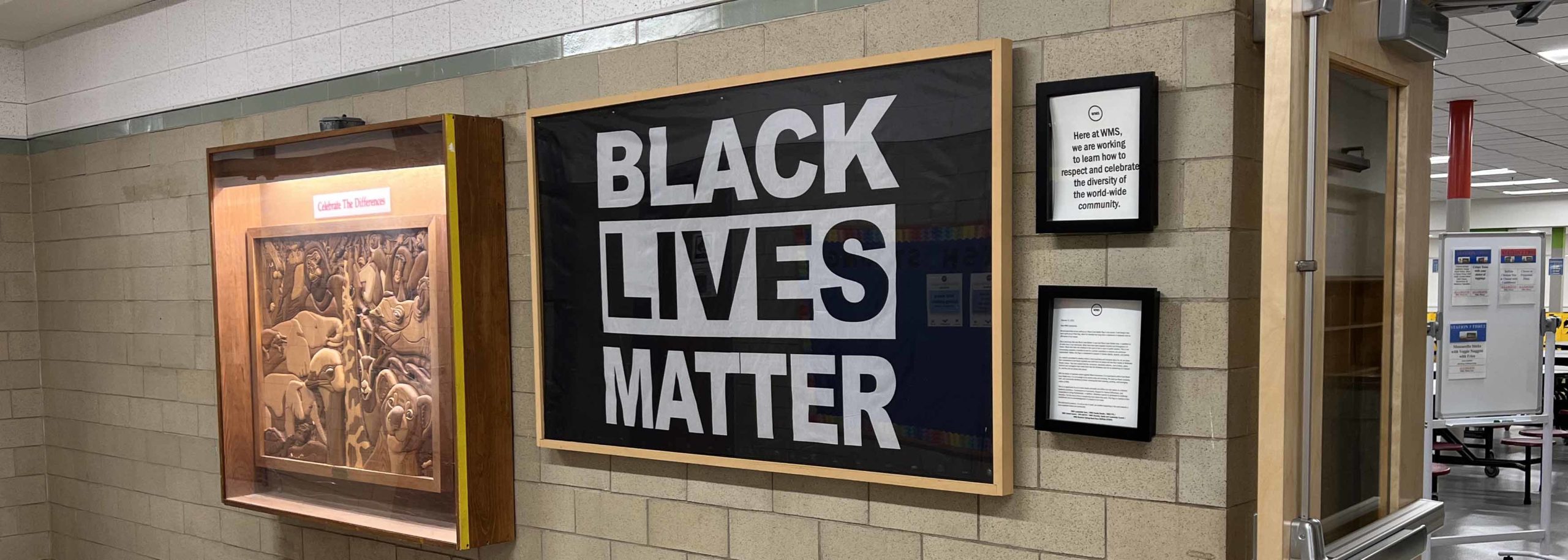 Black Lives Matter Flag at WMS